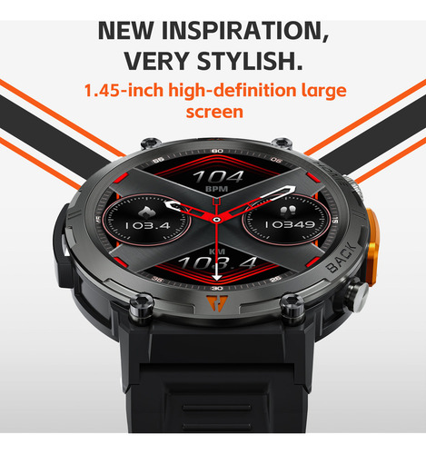 Smartwatch Bluetooth Com Lanterna Para Homens