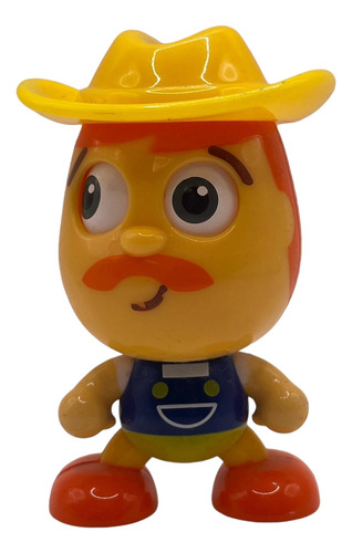 Figura De Sheriff Cabezon Con Ojos Mobiles 2001 Mattel 8cms (Usado)