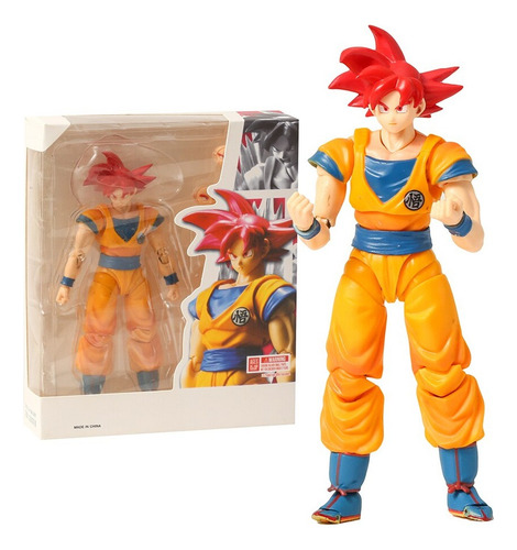 . Shf Dragon Ball Super Saiyan Dios Así Modelo De Acción