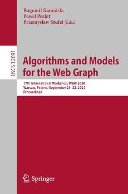 Libro Algorithms And Models For The Web Graph : 17th Inte...