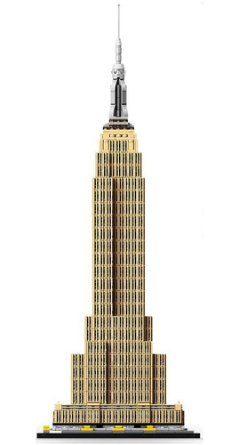Lego Architecture Empire State Building Usa 1767 Peças 21046