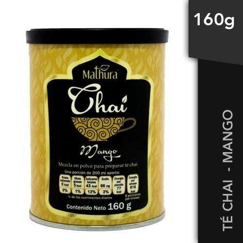 Te Chai Mango 1 Lata De 160g Marca Mathura