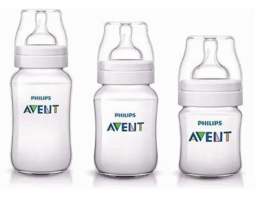 Imagen 3 de 9 de Set 3 Mamaderas Philips Avent Classic+ 125, 260 Y 330ml