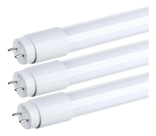 Pack 60 Tubo Led 18w Cubierta De Vidrio Luz Fría 120 Cms