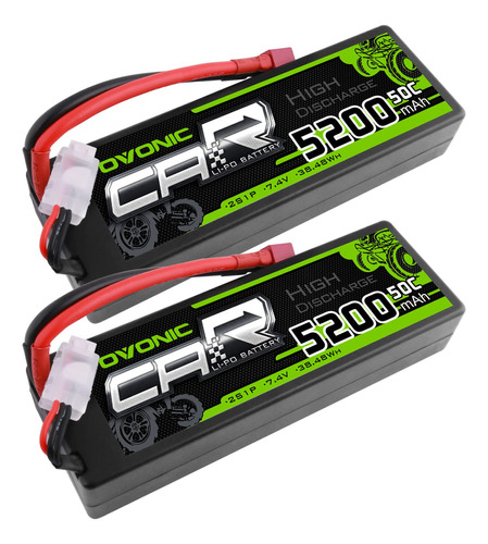 Ovonic 2s Lipo Battery 50c 5200mah 7.4v Lipo Bateria Con Con