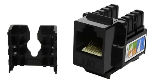 Jack Rj45 Ficha Conector Red Utp Auto Crimpeable Cat 6 Red