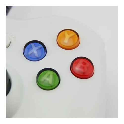 Controle Joystick Usb Pc Notebook Compatível Com Xbox 360 Cor Branco