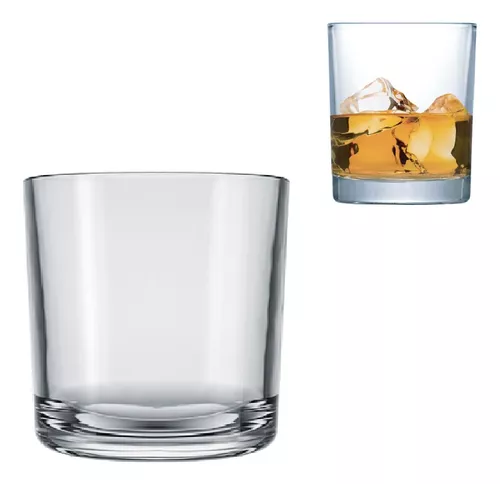 Jogo de Copos Nadir Bar Whisky 265ml Em Vidro com 2 peças