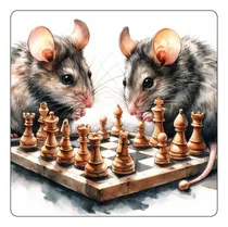 Comprar Mousepad Raton Ajedrez Juego Chess Dibujo Play M4