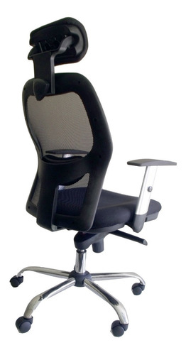 Silla Ejecutiva Base Cromada Y Cabecero Modelo Erick New