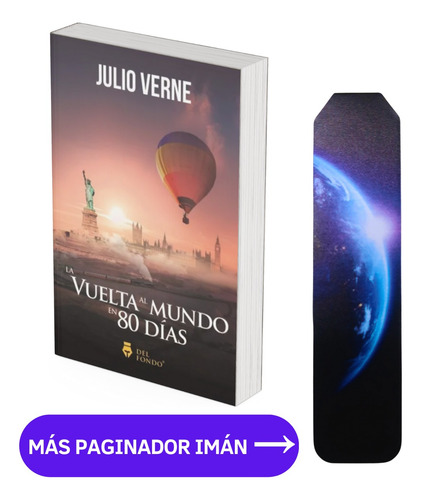La Vuelta Al Mundo En 80 Dias Julio Verne + Paginador Imán