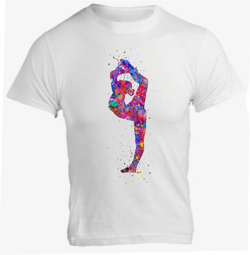Camiseta Infantil Estampa Esporte Ginástica Artística 80