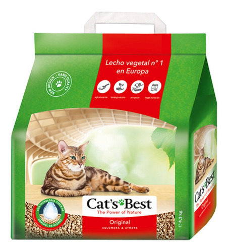 Arena Para Gato Cats Best Biodegradable 4.3kg 10 Litros