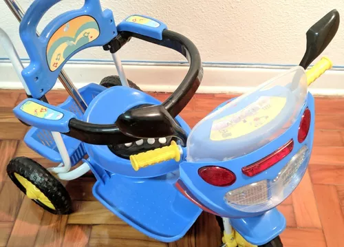 Motoca Triciclo Infantil Colorida Com Som E Luz De Passeio
