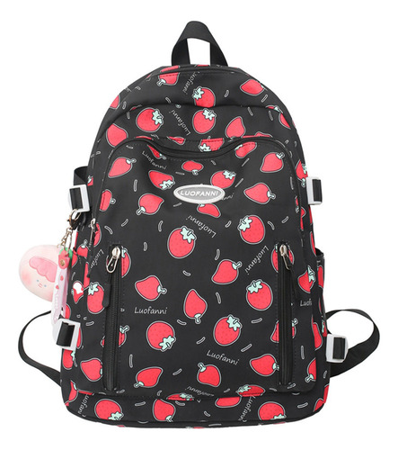 Mochilas Escolares Kawaii Para Mulheres, Com Estampa De Mora