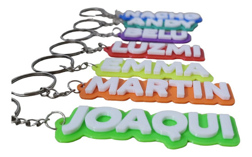 Llavero Express En 24hs Personalizados X 40 Unidades Mayúsculas Redondas