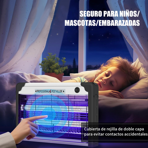 Lampara Mata Mosquitos Eléctrica 40w Uv Antimosquitos Hogar