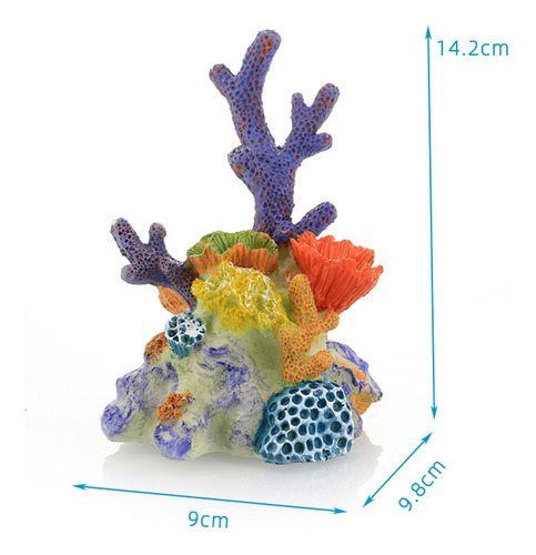 Escultura De Coral Oceánico Para Acuarios Talla M