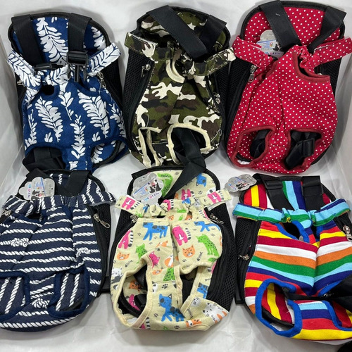 Imagen 2 de 2 de Bolso Mochila Transportadora Mascotas Perro Gato Talle M