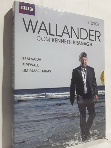 Dvd Wallander - Kenneth Branagh (3 Dvds) Novo
