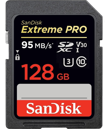 Sandisk Extreme Pro Sdxc 128 Gb U3 4k (envío Gratis)