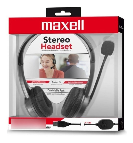 Diadema Maxell Hs-hmic Usb Headset