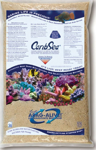 Arena Sustrato Marino Caribsea Aragalive Reef Sand 9kg