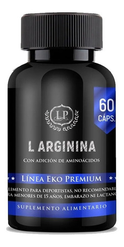 L-arginina Premium - Oxido Nítrico - 60 Capsulas 