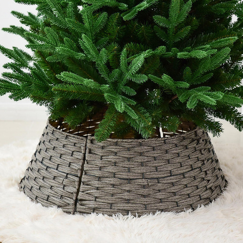 - Collar De Mimbre Artificial Para Navidad, Falda De