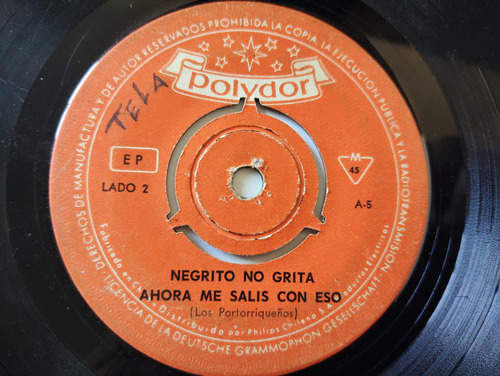 Vinilo Single De Los Portorriqueños - El Orangutan ( E151 (Usado)