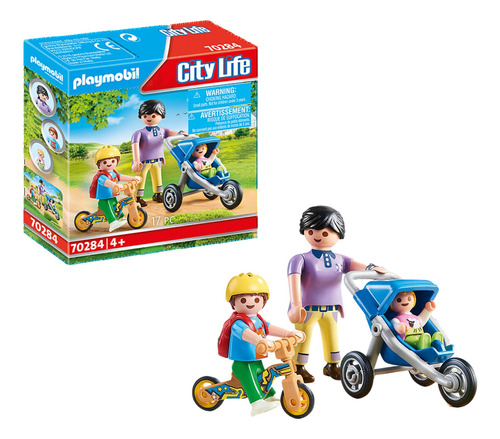 Playmobil City Life Madre Con Hijos Pm70284