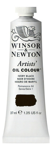 Tinta a óleo Winsor & Newton Artist 37 ml S-1, cor para escolher, cor marfim, preto S-1, nº 331