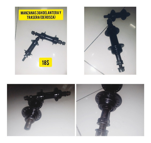 Imagen 1 de 5 de Manzanas 36h De Rosca Para Bicicleta