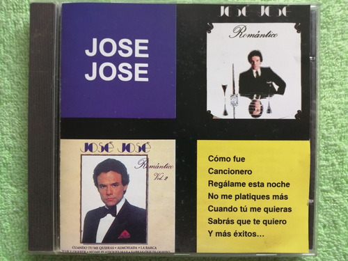 Eam Cd Jose Jose Romantico 1 Y 2 Edic. Mexicana 1994 Ariola