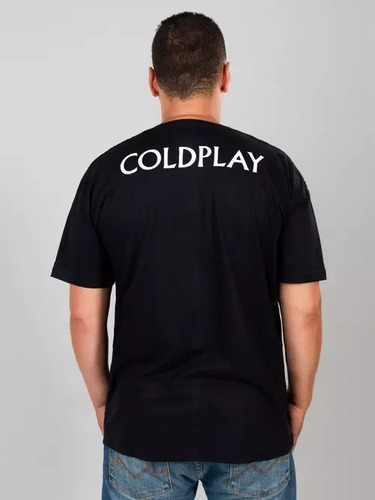Camisa Camiseta Masculina Cold Play Logotipo Costa