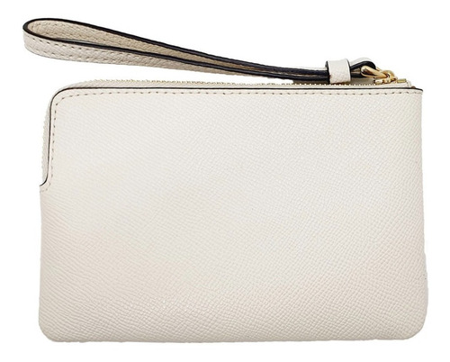 Bolsa Coach Wristlet Corner Zip Color Chalk