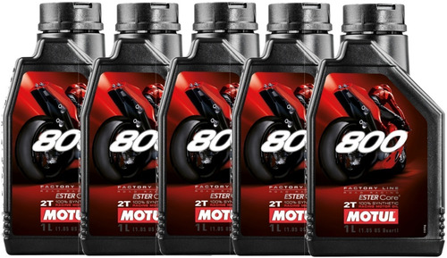 Motul 800 Road Racing Aceite Moto 2 Tiempos Ester 5 Litros 