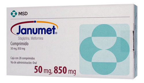 Janumet Comprimido 50 Mg/850 Mg, 28 Comprimidos