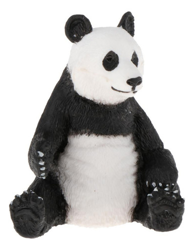 Novo Estatueta Pintada À Mão, Animais Panda Sentado