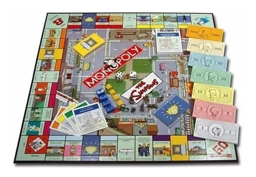 Imagen 2 de 5 de Juego De Mesa Monopoly Los Simpsons Hasbro 9770