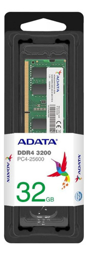 Memória Para Notebook Ddr4 Adata, 32gb, 3200mhz