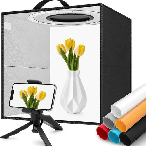 Imagen 1 de 8 de Mini Estudio Caja Luz Fotografía Usb Led 30x30 Estudio