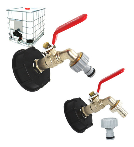 Adaptador Ibc 1/2'' Válvula Salida Grifo Manguera Jardín