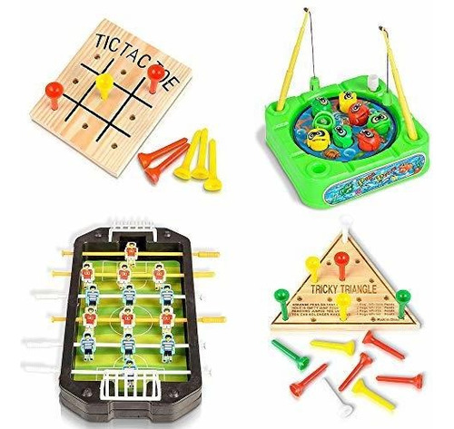 Gamie Travel Road Trip Juegos Para Niños Y Adultos - 4 Piez