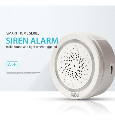 Imagen 2 de 10 de Sensor Alarma Wi-fi Inalámbrica Con Aplicación Smart Life