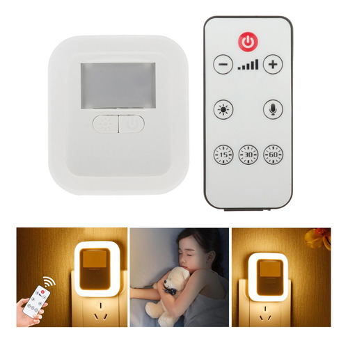 Luz Led De Noche Con Sensor De A Amanecer Con Control Remoto