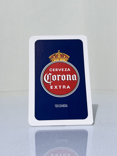 Dominó Corona Extra Fondo Blanco + Baraja Española Corona