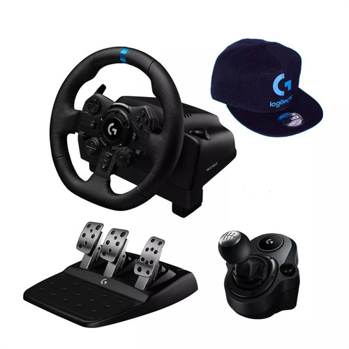 Imagen 1 de 10 de Timón Logitech G923 Para Pc / Ps5 | Ps4 + Palanca De Cambios