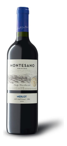 Vino Tinto Merlot Montesano 750ml Chile Premium Kosher