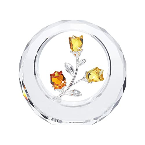 Figurinas De Flores De Tulipán De Cristal Un Anillo Ci...